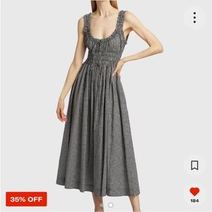 ISO Doen black gingham Emmaretta dress size M or L